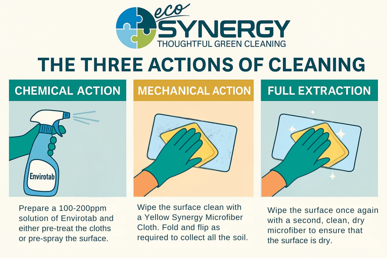 3 Actions of Cleaning