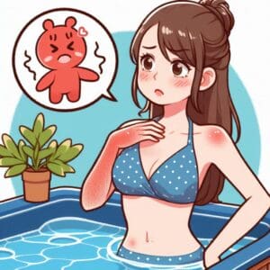 Rash from a hot tub